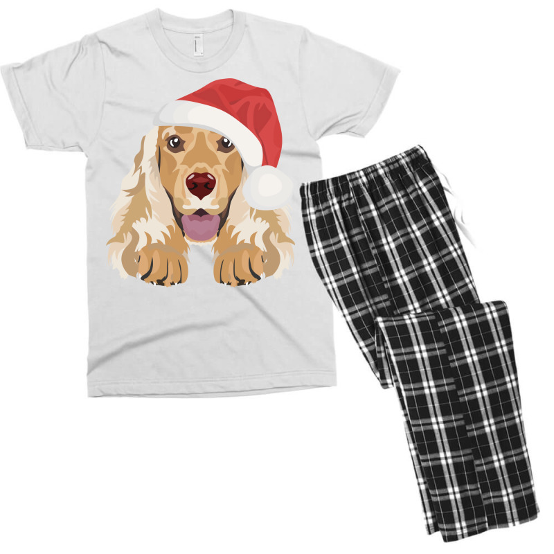 English Cocker Spaniel Merry Christmas Tumblr Men's T-shirt Pajama Set | Artistshot