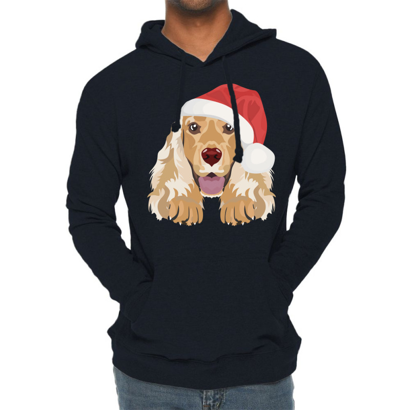 English Cocker Spaniel Merry Christmas Tumblr Lightweight Hoodie | Artistshot