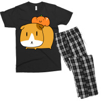 Pumpkin Guinea Pig Men's T-shirt Pajama Set | Artistshot