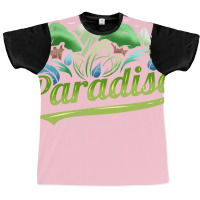 Paradise With Trees And Mountains For Earth Day St Graphic T-shirt | Artistshot