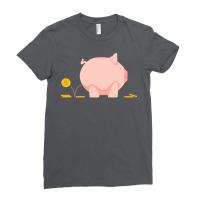 Piggy Bank Nature Ladies Fitted T-shirt | Artistshot