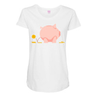 Piggy Bank Nature Maternity Scoop Neck T-shirt | Artistshot