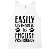 Easily Distracted By English Foxhounds Hippie Tank Top | Artistshot