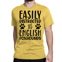 Easily Distracted By English Foxhounds Hippie Classic T-shirt | Artistshot