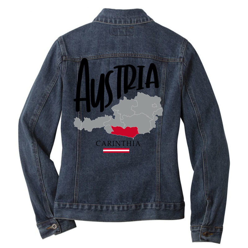 Carinthia In Austria Gift Ladies Denim Jacket by munyadeadyu | Artistshot