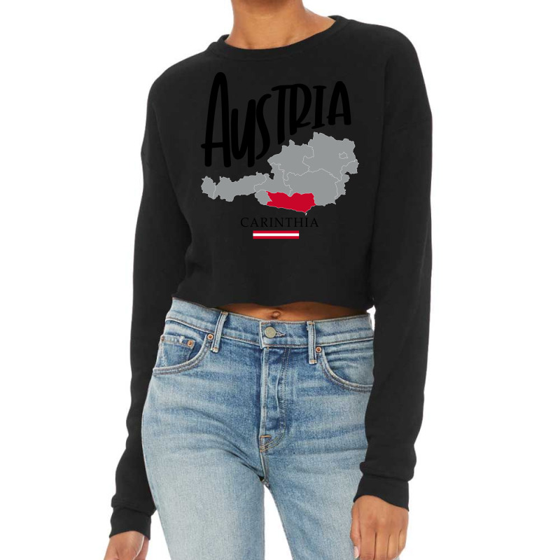 Carinthia In Austria Gift Cropped Sweater by munyadeadyu | Artistshot