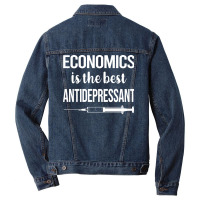 Antidepressant Economics Economy Economist Cute Men Denim Jacket | Artistshot