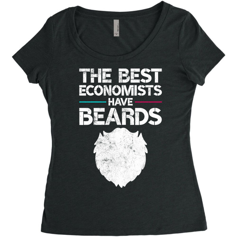 The Best Economists Have Beards Funny Economist Ga Women's Triblend Scoop T-shirt by enayasakatif | Artistshot