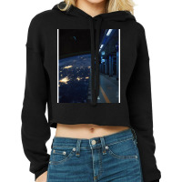 Space Station Cool Cropped Hoodie | Artistshot