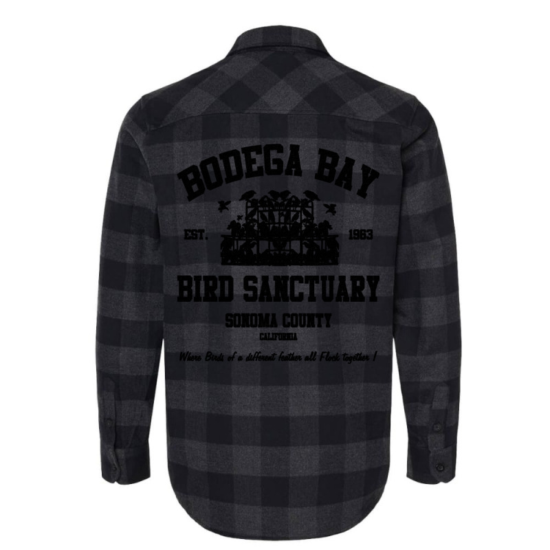 Bodega Bay Bird Sanctuary Flannel Shirt by embarigosineg | Artistshot