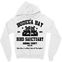 Bodega Bay Bird Sanctuary Zipper Hoodie | Artistshot