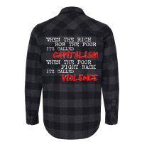 The Rich Rob The Poor Fight 80s Flannel Shirt | Artistshot