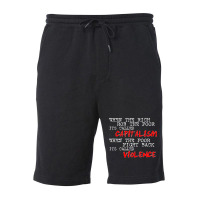 The Rich Rob The Poor Fight 80s Fleece Short | Artistshot