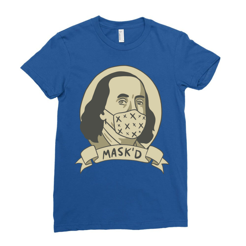 Ben Franklin With Face  Cute Ladies Fitted T-Shirt by terleytsaka6 | Artistshot