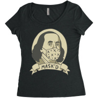 Ben Franklin With Face  Cute Women's Triblend Scoop T-shirt | Artistshot