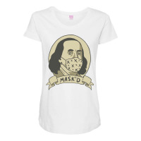 Ben Franklin With Face  Cute Maternity Scoop Neck T-shirt | Artistshot