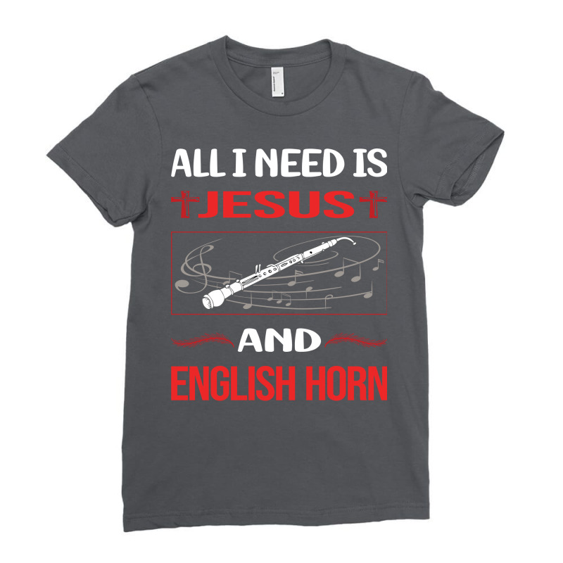 Funny Jesus English Horn Cor Anglais Stars Ladies Fitted T-Shirt by kubaksellmir | Artistshot