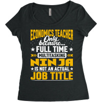 Economics Teacher Job Title Economics Professor Ed Women's Triblend Scoop T-shirt | Artistshot