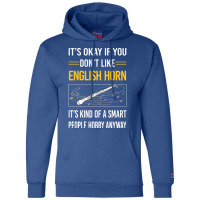 Funny Smart People 02 English Horn Cor Anglais Aes Champion Hoodie | Artistshot