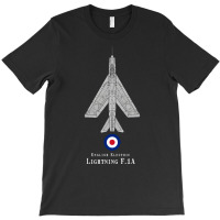 English Electric Lightning Jet Fighter Tech Drawin T-shirt | Artistshot