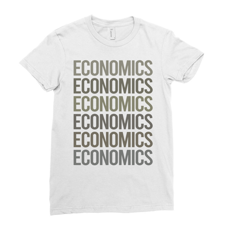 Gray Text Art Economics Economy Economist Stars Ladies Fitted T-Shirt by afonihakjaea | Artistshot