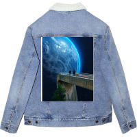 Admiring The View Love Unisex Sherpa-lined Denim Jacket | Artistshot