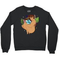 Brown Skinned Mother Earth Hipster Crewneck Sweatshirt | Artistshot