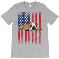 English Bulldog English Bulldog Usa Flag Hippie T-shirt | Artistshot