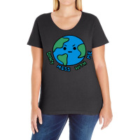 Dont Mess With Me Angry Earth Ladies Curvy T-shirt | Artistshot