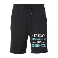 Funny Easily Distracted By Economics Economy Econo Fleece Short | Artistshot