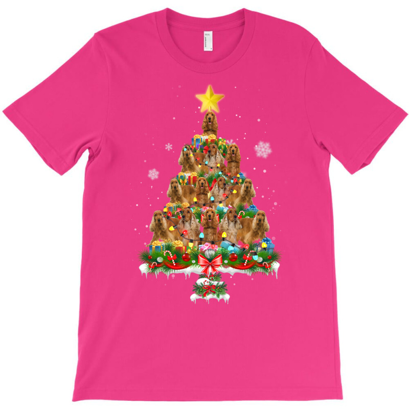 Cute English Cocker Spaniel Christmas Tree Dog Lov T-shirt | Artistshot