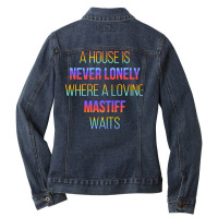 English Mastiff Yellow Cool Ladies Denim Jacket | Artistshot