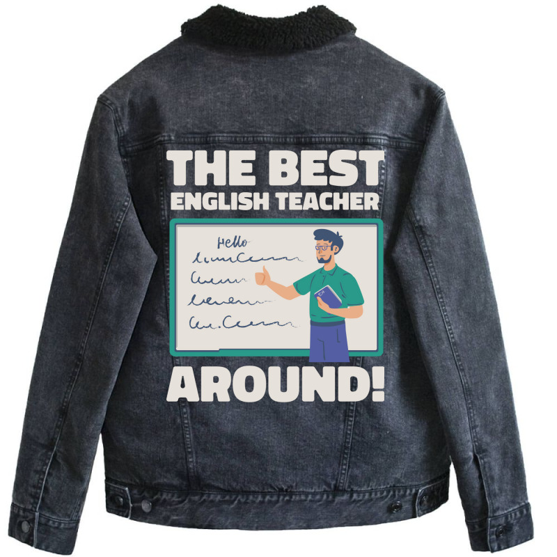 English Teacher Trending Unisex Sherpa-lined Denim Jacket | Artistshot