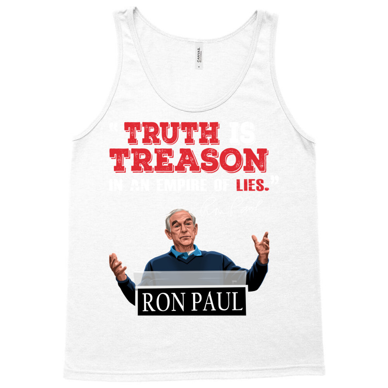 Ron Paul Truth Is Treason Yellow Tank Top by terleytsaka6 | Artistshot