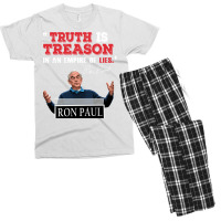 Ron Paul Truth Is Treason Yellow Men's T-shirt Pajama Set | Artistshot