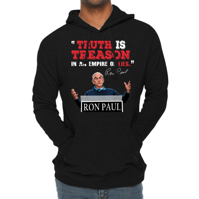 Ron Paul Truth Is Treason Yellow Lightweight Hoodie by terleytsaka6 | Artistshot