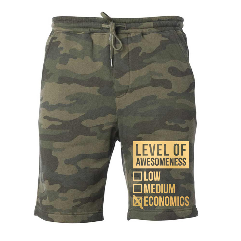 Funny Level Of Awesomeness Low Medium Gift Economi Fleece Short by ndlelaaussi9 | Artistshot