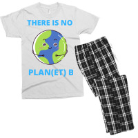 Earth There Is No Plan Et B Climate Protection Pla Men's T-shirt Pajama Set | Artistshot