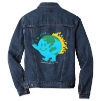 Funny Im Fine Earth Sarcasm Humor Cute Men Denim Jacket | Artistshot