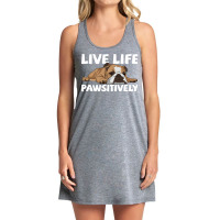 English Bulldog English Bulldog Live Life Pawsitiv Tank Dress | Artistshot