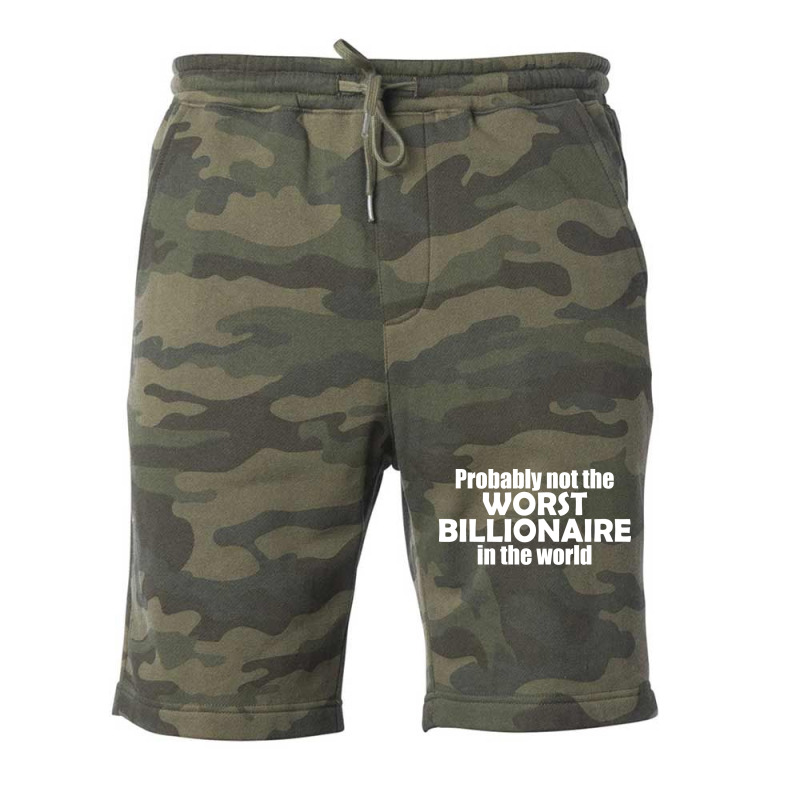 Probably Not The Worst Billionaire In The World Vi Fleece Short by oblalartmisf | Artistshot