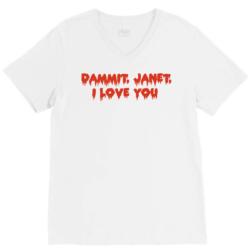 Dammit V-Neck Tee by hafeesoesoeq | Artistshot