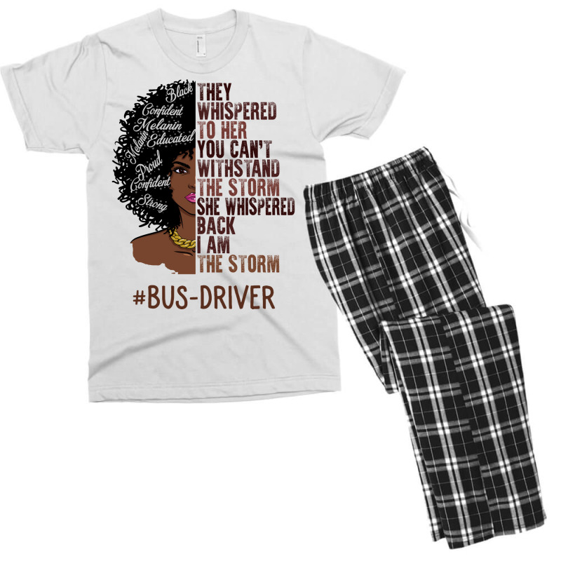 I Am The Storm Busdriver African American Women Tu Men's T-shirt Pajama Set | Artistshot