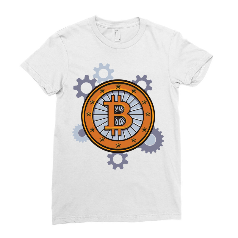 Bitcoin Steampunk Boy Ladies Fitted T-Shirt by saliweathinsc | Artistshot