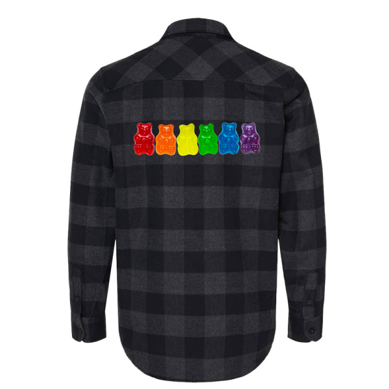 Rainbow Of Gummi Deliciousness Flannel Shirt by znaidiativot | Artistshot