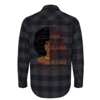 I Am The Storm Dyslexia Therapist African American Flannel Shirt | Artistshot