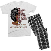 I Am The Storm Dyslexia Therapist African American Men's T-shirt Pajama Set | Artistshot