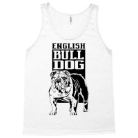 Funny Proud English Bulldog Dog Portrait Gift Vint Tank Top | Artistshot