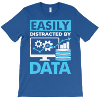 Easily Distracted By Data 70s T-shirt | Artistshot