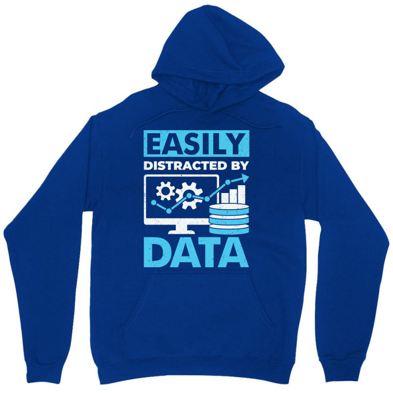 Easily Distracted By Data 70s Unisex Hoodie by nsikekhizom | Artistshot